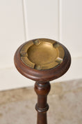Load image into Gallery viewer, Antique English Oak Ashtray with Brass Tray