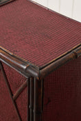 Load image into Gallery viewer, 19th Century Bamboo Single Door Cabinet | Later Painted Red