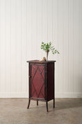 Load image into Gallery viewer, 19th Century Bamboo Single Door Cabinet | Later Painted Red