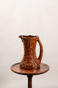 Load image into Gallery viewer, Vintage Brown Hollyhocks Pitcher by Sylvac