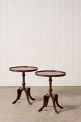 Load image into Gallery viewer, PAIR of Scalloped Mahogany Side Tables (c. 1930)