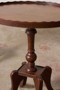 Load image into Gallery viewer, PAIR of Scalloped Mahogany Side Tables (c. 1930)