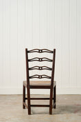 Load image into Gallery viewer, Antique English Oak Ladderback Chair