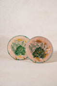 Load image into Gallery viewer, PAIR Vintage French Majolica Plates with Greek Key Border