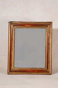 Load image into Gallery viewer, 19th Century French Giltwood Mirror with Red Wash + Beaded Inner Detailing