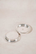 Load image into Gallery viewer, PAIR French Silverplate Wine Coasters with French Navy Anchor | by Christofle (c. 1920)
