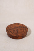 Load image into Gallery viewer, Round Lidded Burl Box