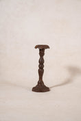 Load image into Gallery viewer, PAIR of Antique Garden Iron Candlesticks