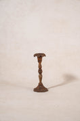 Load image into Gallery viewer, PAIR of Antique Garden Iron Candlesticks