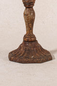 Load image into Gallery viewer, PAIR of Antique Garden Iron Candlesticks