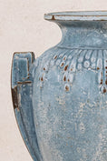 Load image into Gallery viewer, Antique Blue Patinated Cast Iron Urn