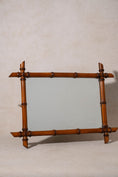 Load image into Gallery viewer, Antique Faux French Bamboo Mirror