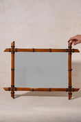 Load image into Gallery viewer, Antique Faux French Bamboo Mirror