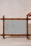 Load image into Gallery viewer, Antique Faux French Bamboo Mirror