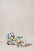 Load image into Gallery viewer, SET of 6 Hand Painted Floral Italian Plates