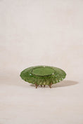 Load image into Gallery viewer, Antique Green Majolica Oblong Scalloped Dish