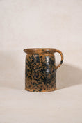 Load image into Gallery viewer, Large Antique French Deep Blue Spongeware Pitcher