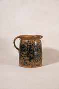 Load image into Gallery viewer, Large Antique French Deep Blue Spongeware Pitcher