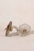 Load image into Gallery viewer, PAIR of Murano Glass Single Arm Sconces with Mirror Back Plate