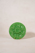 Load image into Gallery viewer, PAIR of French Vintage Kelly Green Oyster Plates