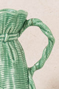 Load image into Gallery viewer, Vintage English Green Pitcher with Ruffled Lip