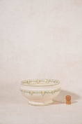 Load image into Gallery viewer, Antique French Ironstone Green & Yellow Ceramic Tureen (No Lid)