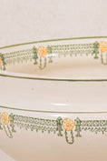 Load image into Gallery viewer, Antique French Ironstone Green & Yellow Ceramic Tureen (No Lid)