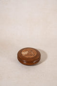 Load image into Gallery viewer, Vintage French Round Box with Hand Carved Horse Profile with Gouache