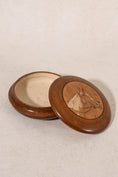 Load image into Gallery viewer, Vintage French Round Box with Hand Carved Horse Profile with Gouache