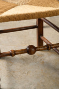 Load image into Gallery viewer, SET of 8 | 19th Century Ash Ladder Back Side Chairs with Rush Seats