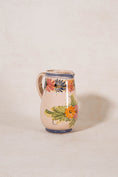 Load image into Gallery viewer, Antique Hand Painted Italian Floral Pitcher