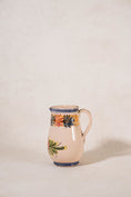 Load image into Gallery viewer, Antique Hand Painted Italian Floral Pitcher