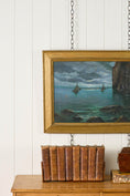 Load image into Gallery viewer, 19th Century Italian Oil on Canvas Moody Sailboat/Seascape