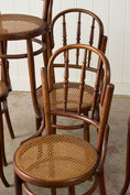 Load image into Gallery viewer, SET of 6 | 1940s French Thonet Style Bentwood Bistro Chairs with Original Chair Seats