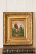 Load image into Gallery viewer, Antique Oil on Canvas Golf Scene (signed; c. 1910)