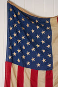 Load image into Gallery viewer, *50 Star Vintage Large Hand-sewn American Flag By Annin & Co Vernon, N.J