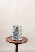 Load image into Gallery viewer, Antique Light Blue + White Spongeware Milk Pitcher