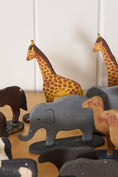 Load image into Gallery viewer, Antique Hand Carved + Painted Noah's Ark