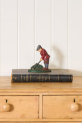 Load image into Gallery viewer, Vintage Hand Painted Cast Iron Golfer