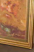 Load image into Gallery viewer, Signed Oil on Board of Old Man (signed + dated 1971)