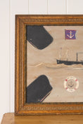 Load image into Gallery viewer, Contemporary Oil on Board "HMS Emma 1906" in Vintage Frame by Joe Onion (American)