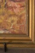 Load image into Gallery viewer, Original Oil on Board Folk Art of Cowboy & Horse in the Mountains Signed RA Moss
