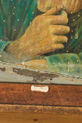 Load image into Gallery viewer, Signed Oil on Canvas of 'Old Albert' with Coors Beer Sign (d. 1983) | in Handmade Oak Frame