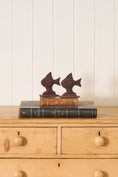 Load image into Gallery viewer, PAIR of Iron Art Deco Fish Bookends (c. 1930)