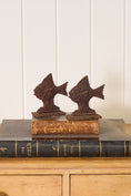 Load image into Gallery viewer, PAIR of Iron Art Deco Fish Bookends (c. 1930)