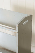 Load image into Gallery viewer, Vintage Blue Painted Trough Bookshelf