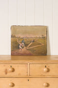 Load image into Gallery viewer, 19th Century Oil on Canvas American Baseball Game | Unframed