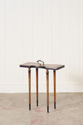 Load image into Gallery viewer, Vintage Weiman Leather Top Tea Table