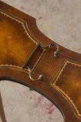 Load image into Gallery viewer, Vintage Weiman Leather Top Tea Table
