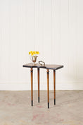 Load image into Gallery viewer, Vintage Weiman Leather Top Tea Table